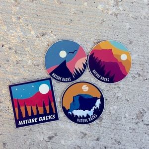 Nature backs stickers!